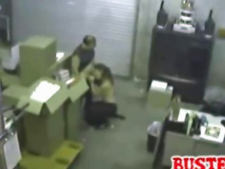 Horny Coworkers Get Busted On Security Cam Doing A Blowjob Nuvid